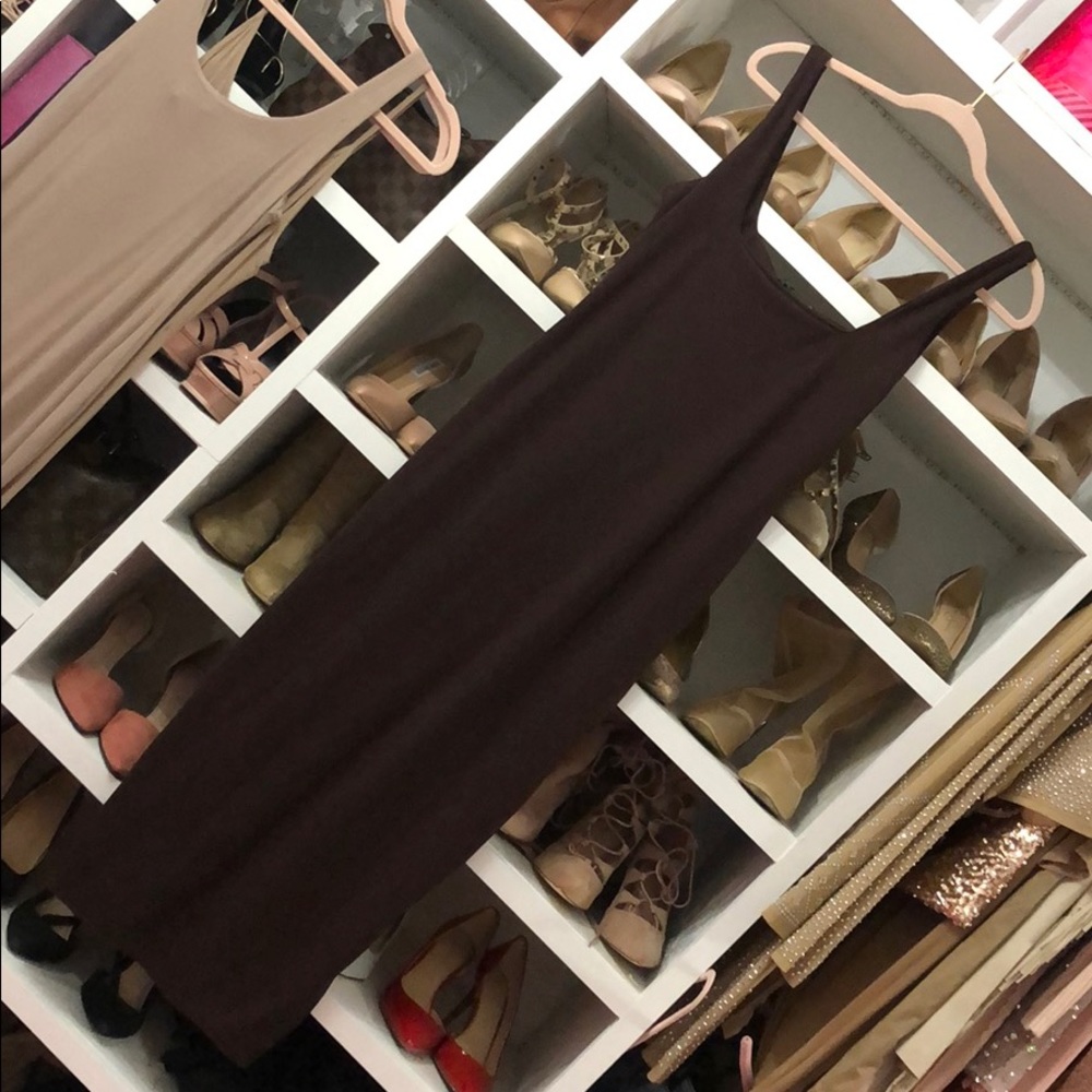 Midi Chocolate brown dress